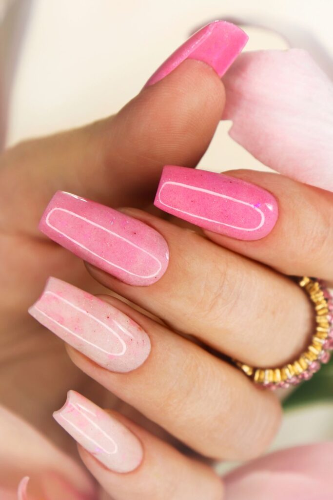 glazed strawberry milkshake nails