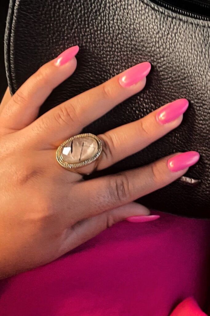 hot pink ceo nails
